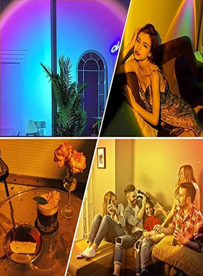 PIHARVA Plastic Sunset LED Lamp,Sun Lamp,16 Colors Sunset Light Projector with Remote,Sunlight Lamp Projection,Solset Sun Set Night Lights for Bedroom Living Room Decor - Image 3